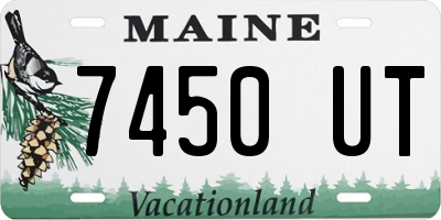 ME license plate 7450UT