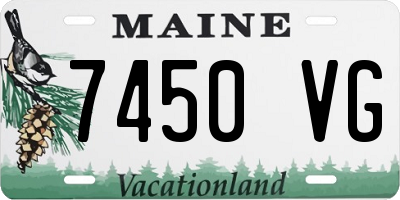 ME license plate 7450VG