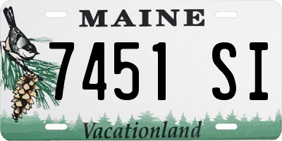 ME license plate 7451SI