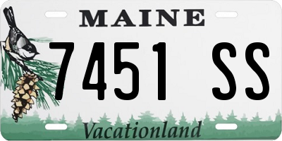 ME license plate 7451SS