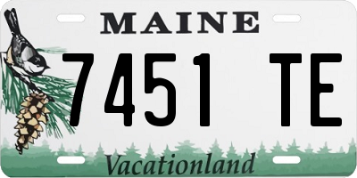ME license plate 7451TE