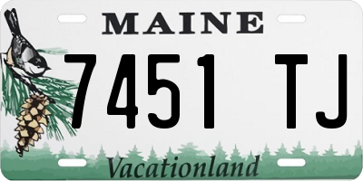 ME license plate 7451TJ