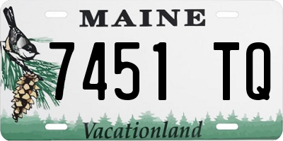 ME license plate 7451TQ