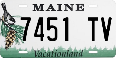 ME license plate 7451TV