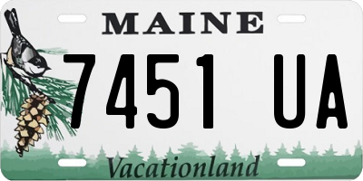 ME license plate 7451UA