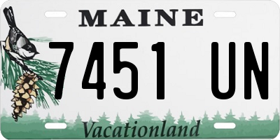ME license plate 7451UN