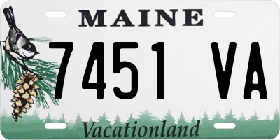 ME license plate 7451VA