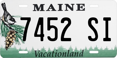 ME license plate 7452SI
