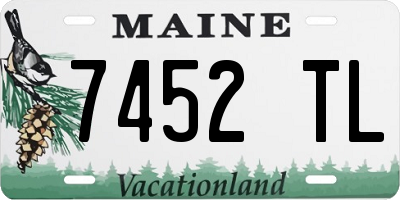 ME license plate 7452TL