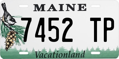ME license plate 7452TP