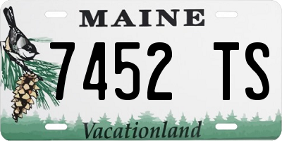 ME license plate 7452TS