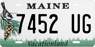 ME license plate 7452UG