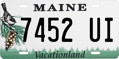 ME license plate 7452UI