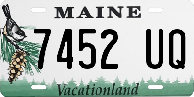 ME license plate 7452UQ