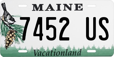ME license plate 7452US