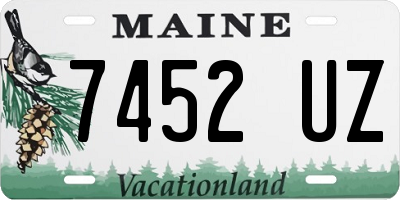 ME license plate 7452UZ