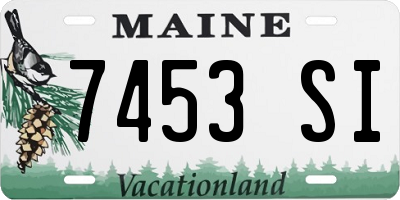 ME license plate 7453SI