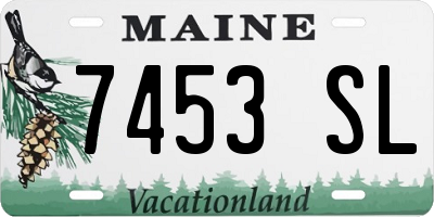 ME license plate 7453SL