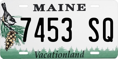 ME license plate 7453SQ