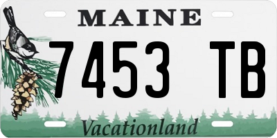 ME license plate 7453TB