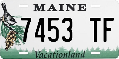 ME license plate 7453TF