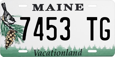 ME license plate 7453TG