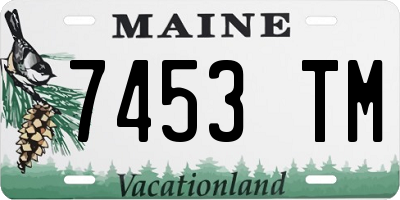 ME license plate 7453TM