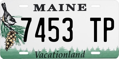 ME license plate 7453TP