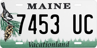 ME license plate 7453UC