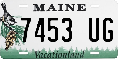 ME license plate 7453UG