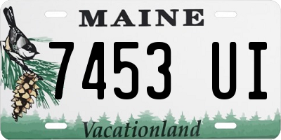 ME license plate 7453UI