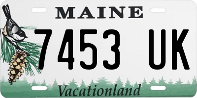 ME license plate 7453UK