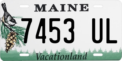 ME license plate 7453UL