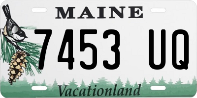 ME license plate 7453UQ