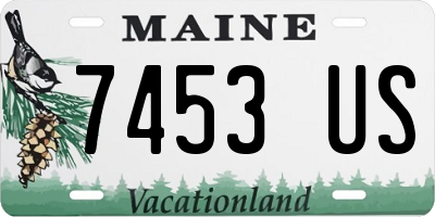 ME license plate 7453US