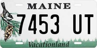 ME license plate 7453UT