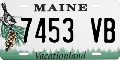 ME license plate 7453VB