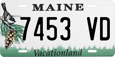 ME license plate 7453VD