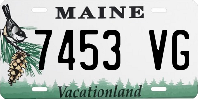 ME license plate 7453VG