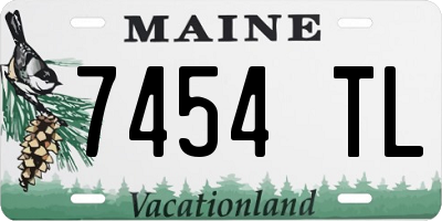 ME license plate 7454TL
