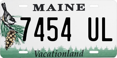 ME license plate 7454UL