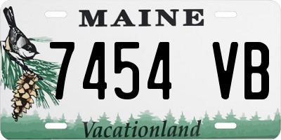 ME license plate 7454VB