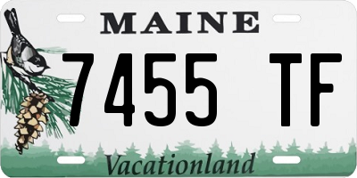 ME license plate 7455TF