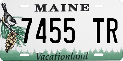 ME license plate 7455TR