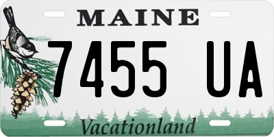 ME license plate 7455UA