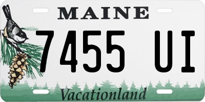 ME license plate 7455UI
