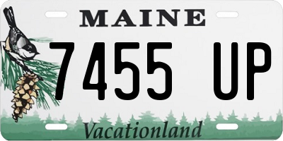 ME license plate 7455UP