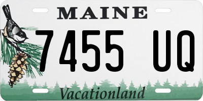 ME license plate 7455UQ