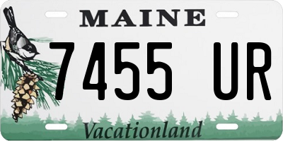 ME license plate 7455UR