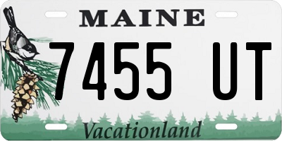 ME license plate 7455UT